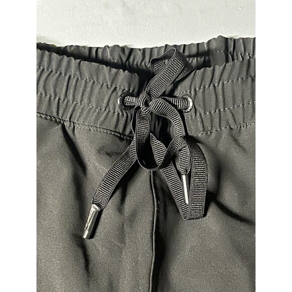 Eddie Bauer Pants Womens 4 Black Fleece Lined Jogger Zip Pockets Hiking Warm - Picture 4 of 13